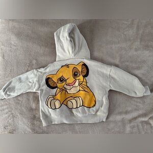 ZARA × Disney Lion King Hoodie — 18–24 Months — Simba Back Graphic